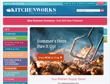 Tablet Screenshot of kitchenworksinc.com